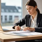 임상심리사의 일과 삶의 균형 - **Efficient Clinical Psychologist at Work**
    A focused female clinical psychologist in her late 3...