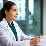 임상심리사의 성공적인 경력 관리 - **Prompt for Medical Institution Setting:**
    A professional and empathetic female clinical psycho...