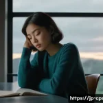 임상심리사 심리검사 실무 사례 - **Prompt:** A thoughtful young woman, aged 25-30, with a pensive expression, sits at a clean, minima...